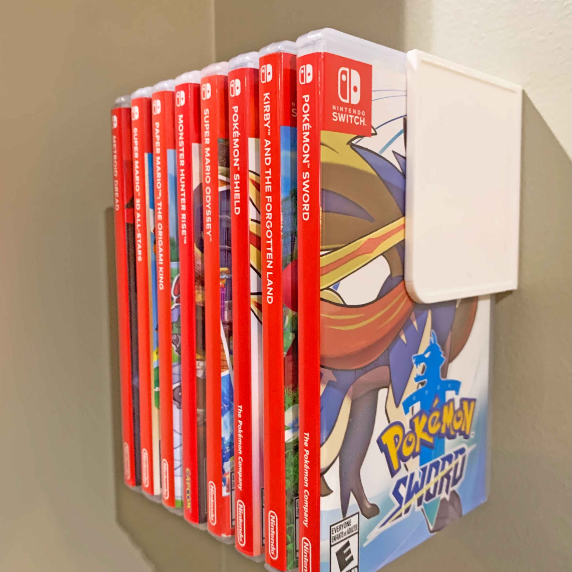 Floating Nintendo Switch 1 & 2 Games with Command Strips