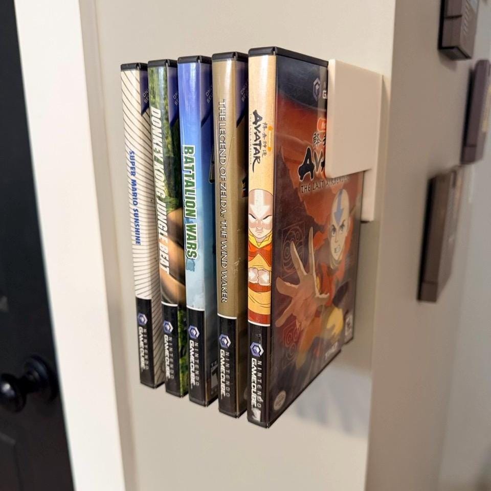 Floating Nintendo GameCube Games with Command Strips