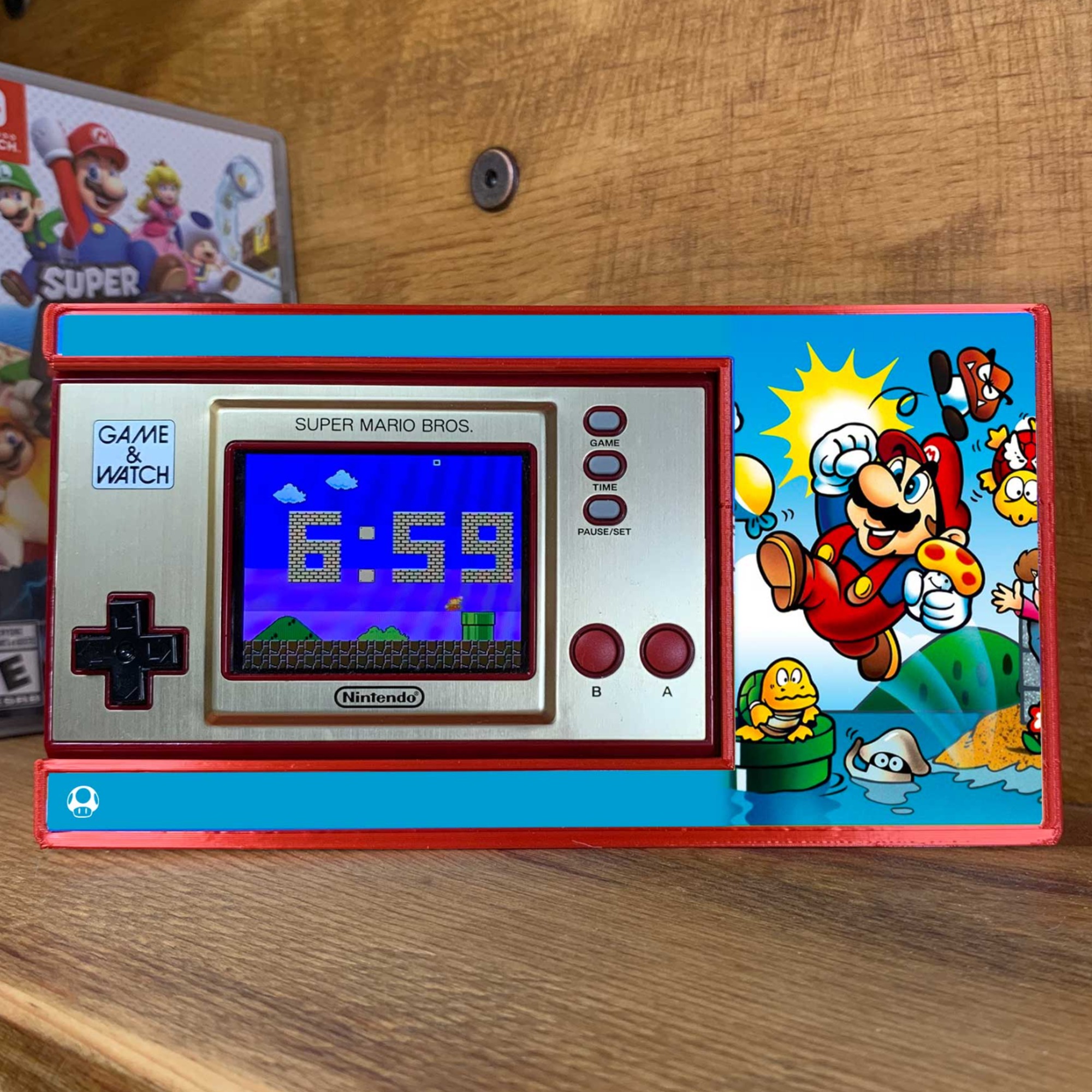 Super Mario Game & Watch Shelf MEGA – Wall Mount/Desk Stand