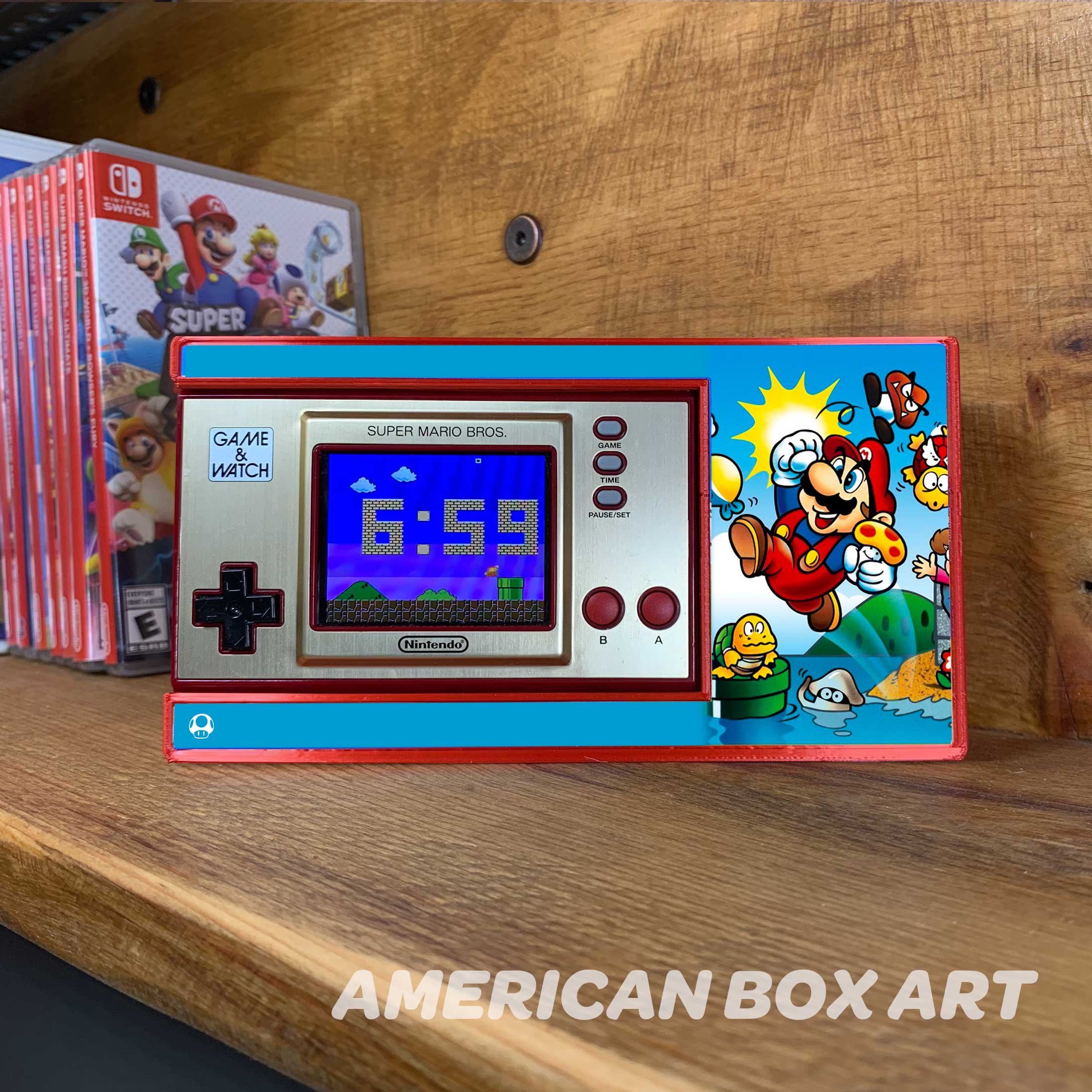 Super Mario Game & Watch Shelf MEGA – Wall Mount/Desk Stand